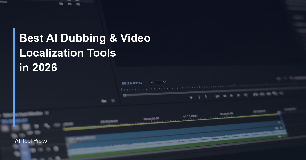 Best AI dubbing and video localization tools in 2026