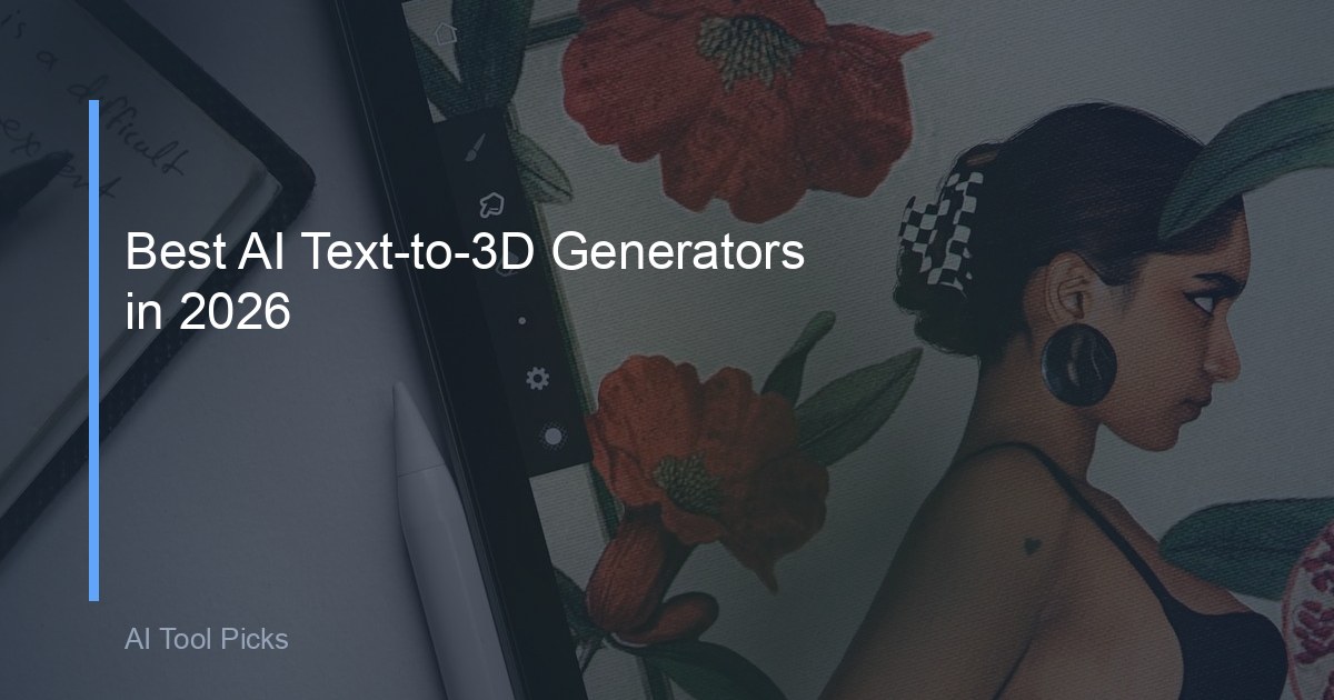 Best AI Text-to-3D Generators in 2026