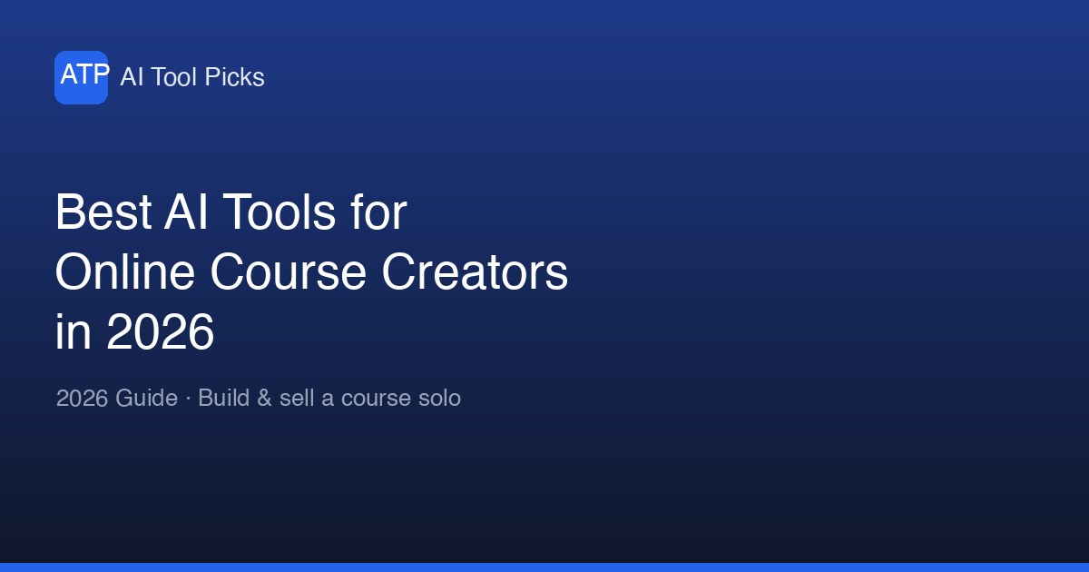 Best AI Tools for Online Course Creators in 2026