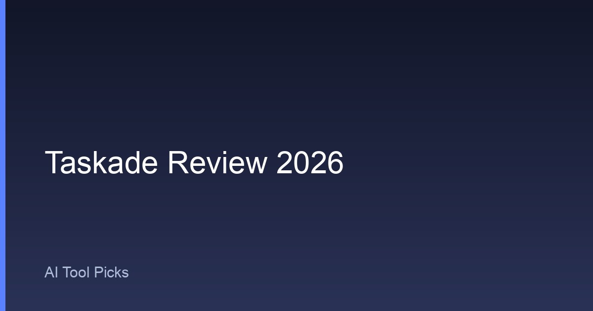 Taskade 评测 2026